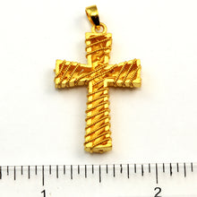 Load image into Gallery viewer, 24K Solid Yellow Gold Cross Pendant 6.2 Grams
