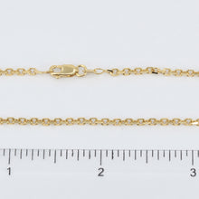 Load image into Gallery viewer, 14K Solid Yellow Gold Design Square Link Chain 24&quot; 7.3 Grams
