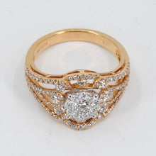 Load image into Gallery viewer, 18K Rose Gold Diamond Women Ring 1.17 CT
