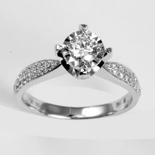Load image into Gallery viewer, 18K White Gold Women Diamond Ring CD0.36CT
