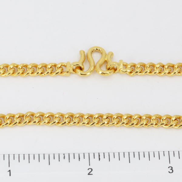 24K Solid Yellow Gold Cuban Link Chain 74 Grams 24"
