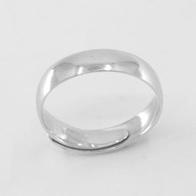將圖片載入圖庫檢視器 One Pair of Platinum Plain Wedding Band Rings 11.9 Grams Size Adjustable
