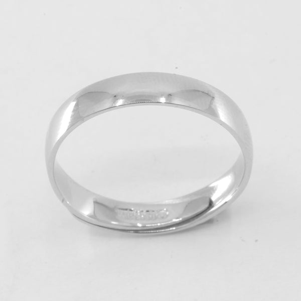 One Pair of Platinum Plain Wedding Band Rings 11.9 Grams Size Adjustable