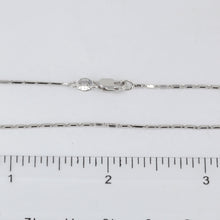 Load image into Gallery viewer, 14K Solid White Gold Flat Link Chain 18&quot; 3.3 Grams

