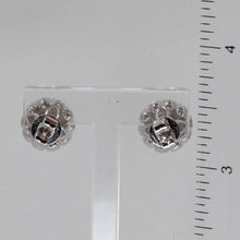 Load image into Gallery viewer, 18K Solid White Gold Diamond Stud Earrings D3.52 CT
