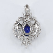 Load image into Gallery viewer, 18K White Gold Diamond Sapphire Pendant S2.19CT D1.90CT
