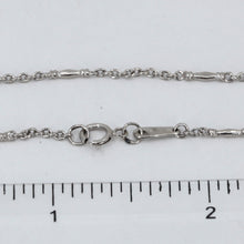 Load image into Gallery viewer, Platinum Dainty Bar Link Chain 7.4 Grams 18&quot;
