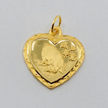 Load image into Gallery viewer, 24K Solid Yellow Gold Heart Zodiac Pig Hollow Pendant 1.3 Grams
