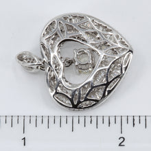 Load image into Gallery viewer, 18K White Gold Diamond Heart Pendant CD0.60CT SD2.98CT
