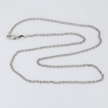 Load image into Gallery viewer, 14K Solid White Gold Round Link Chain 16&quot; 3.6 Grams
