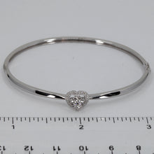 Load image into Gallery viewer, 18K Solid White Gold Diamond Bangle D0.146 CT
