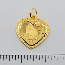 Load image into Gallery viewer, 24K Solid Yellow Gold Heart Zodiac Pig Hollow Pendant 1.3 Grams

