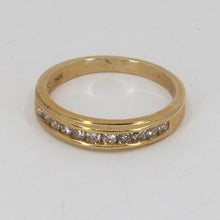 將圖片載入圖庫檢視器 14K Solid Yellow Gold Diamond Band Ring 0.33 CT 2.7 Grams
