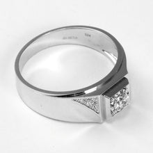 Load image into Gallery viewer, 18K White Gold Men Diamond Ring D0.202CT
