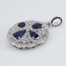 Load image into Gallery viewer, 18K White Gold Diamond Sapphire Pendant S2.47CT D1.75CT
