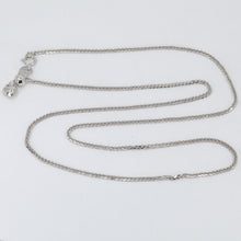 Load image into Gallery viewer, 18K Solid White Gold Adjustable Link Chain Maximum 18&quot; 3.6 Grams
