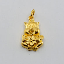 Load image into Gallery viewer, 24K Solid Yellow Gold 3D Cute Zodiac Pig Pendant 3.6 Grams
