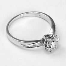 Load image into Gallery viewer, 18K White Gold Women Diamond Ring D0.22CT
