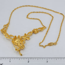 Load image into Gallery viewer, 24K Solid Yellow Gold Wedding Flower Chain 18.4 Grams
