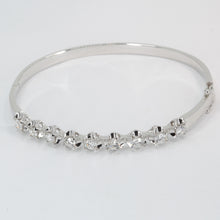 Load image into Gallery viewer, 18K Solid White Gold Diamond Bangle 1.82 CT
