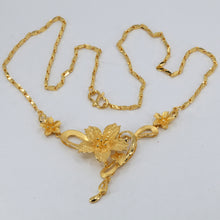 Load image into Gallery viewer, 24K Solid Yellow Gold Wedding Flower Chain 18.7 Grams
