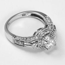 Load image into Gallery viewer, 18K White Gold Women Diamond Ring CD0.89CT

