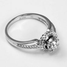 將圖片載入圖庫檢視器 18K White Gold Women Diamond Ring D0.642CT
