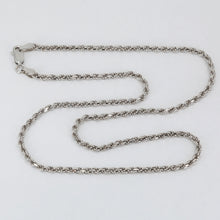 Load image into Gallery viewer, 14K Solid White Gold Rope Chain 16&quot; 9.3 Grams
