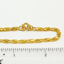 Load image into Gallery viewer, 24K Solid Yellow Gold Design Link Chain 9.74 Grams 17&quot;
