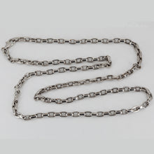 Load image into Gallery viewer, 14K Solid White Gold Oval Link Chain 24&quot; 14.7 Grams
