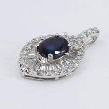 Load image into Gallery viewer, 18K White Gold Diamond Sapphire Pendant S2.07CT D1.52CT
