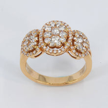 Load image into Gallery viewer, 18K Rose Gold Diamond Women Ring 1.05 CT
