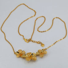 Load image into Gallery viewer, 24K Solid Yellow Gold Wedding Flower Chain 11.1 Grams
