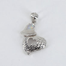 Load image into Gallery viewer, Platinum Double Heart Pendant 2.7 Grams
