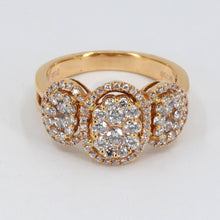 Load image into Gallery viewer, 18K Rose Gold Diamond Women Ring 1.05 CT
