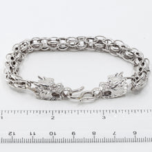 Load image into Gallery viewer, Platinum Men Twin Dragon Bracelet 41.3 Grams
