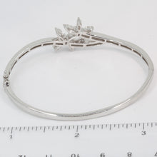 Load image into Gallery viewer, 18K Solid White Gold Diamond Bangle 1.89 CT
