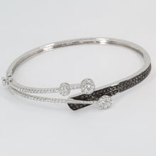 Load image into Gallery viewer, 18K Solid White Gold Diamond Bangle 1.92 CT
