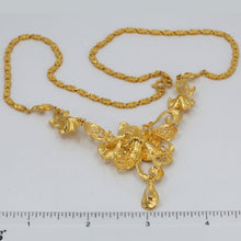 Load image into Gallery viewer, 24K Solid Yellow Gold Wedding Flower Chain 35.94 Grams

