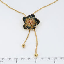 將圖片載入圖庫檢視器 18K Yellow Gold Flower Chain Necklace 13.6 Grams
