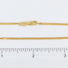 將圖片載入圖庫檢視器 18K Solid Yellow Gold Braided Chain 16&quot; 3.1 Grams

