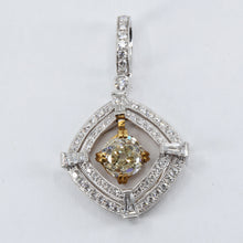Load image into Gallery viewer, 18K White Gold Yellow Gold Diamond Pendant CD1.15CT SD0.59CT
