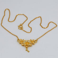 Load image into Gallery viewer, 24K Solid Yellow Gold Flower Chain 11.62 Grams
