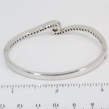 Load image into Gallery viewer, 18K Solid White Gold Diamond Bangle 1.18 CT
