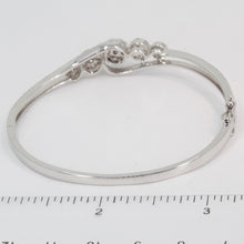 Load image into Gallery viewer, 18K Solid White Gold Diamond Bangle 1.86 CT

