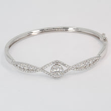 Load image into Gallery viewer, 18K Solid White Gold Diamond Bangle 1.98 CT
