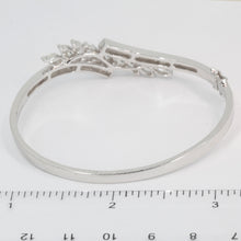 Load image into Gallery viewer, 18K Solid White Gold Diamond Bangle 3.65 CT
