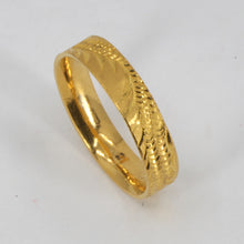 Load image into Gallery viewer, 24K Solid Yellow Gold Men Women Dragon Ring Band 6.5 Grams
