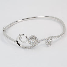 Load image into Gallery viewer, 18K Solid White Gold Diamond Bangle 0.52 CT
