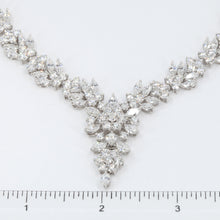 將圖片載入圖庫檢視器 18K White Gold Diamond Necklace D26.84CT
